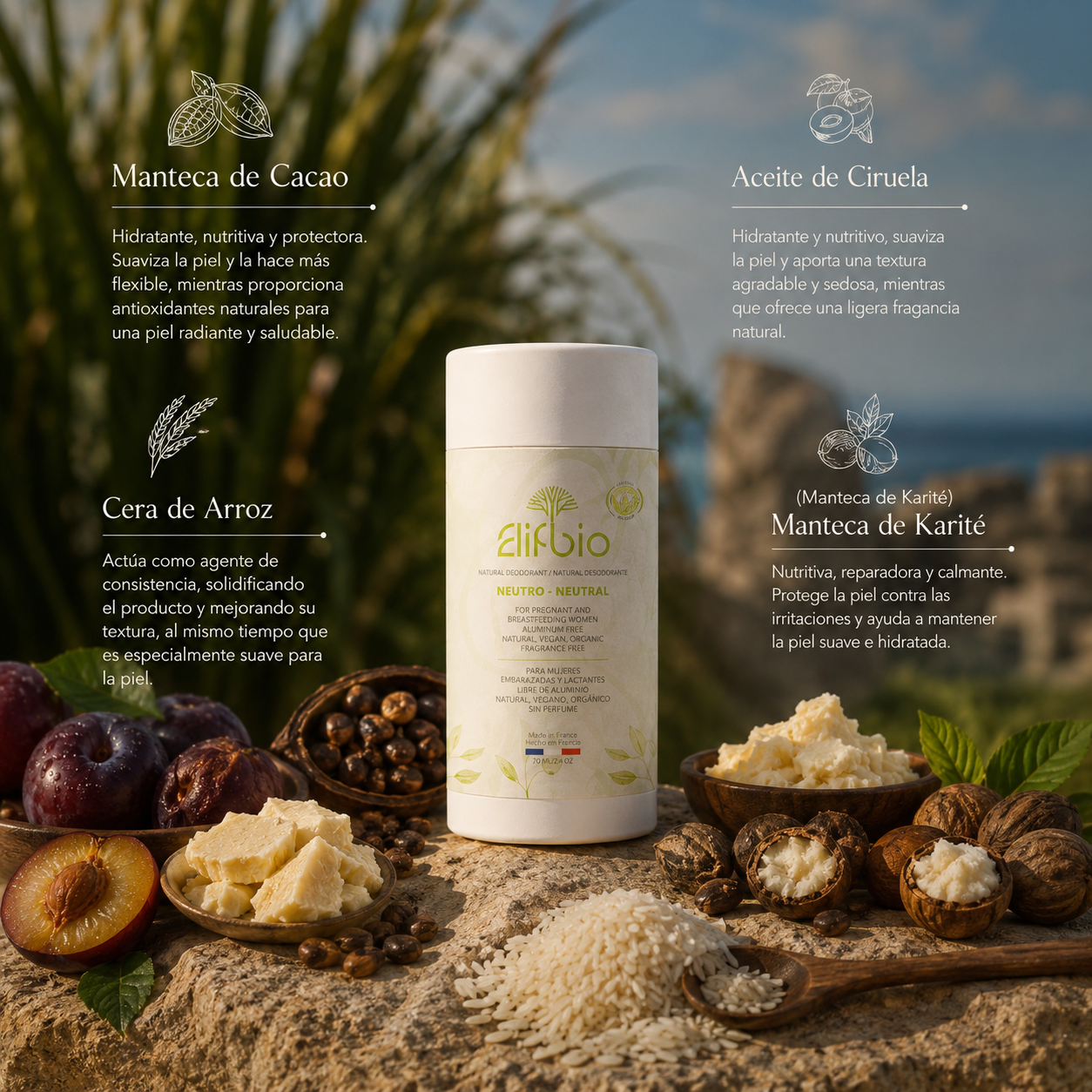 Desodorante Orgánico ElifBio